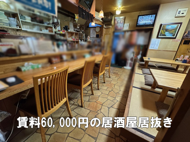  9坪路面で賃料6万！北34条駅エリアの居酒屋居抜きです。 : コンパクトな居酒屋居抜き